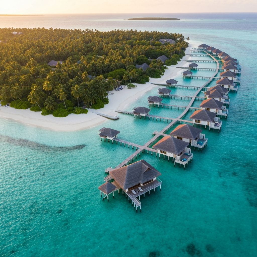 Maldives luxury overwater villas